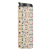 Bouteilles Isothermes Pastel Retro Pattern | Abstract Pebble & Pod (Tourné sur la droite)