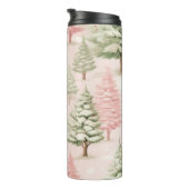 BOUTEILLES ISOTHERMES PASTEL ROSE NOËL SCÈNE HIVER (Tourné sur la droite)