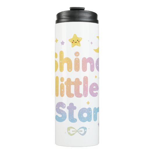 Bouteilles Isothermes Pastel "Shine Little Star" Celestial (Devant)