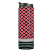 Bouteilles Isothermes Pastèque palestinienne Hatta Keffiyeh Kufiya Folk (Tourné sur la droite)