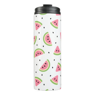 Bouteilles Isothermes Pastèque rose, Graines de pastèque, Motif d'été