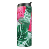 Bouteilles Isothermes Pastèques, palmiers feuilles : pattes tropicales s (Tourné sur la gauche)