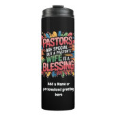 Bouteilles Isothermes ✝️ Pasteurs Femme Appréciation Cadeau Bénédiction (Devant)