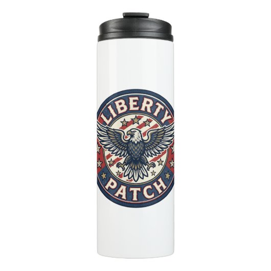 Bouteilles Isothermes Patch de liberté Patriote Broderie (Devant)