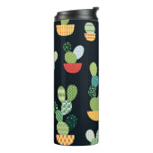 Bouteilles Isothermes Patchwork Cactus Plantes Motif sans couture (Tourné sur la gauche)