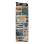 Bouteilles Isothermes Patchwork collage mixage, surface composée motif i (Tourné sur la droite)