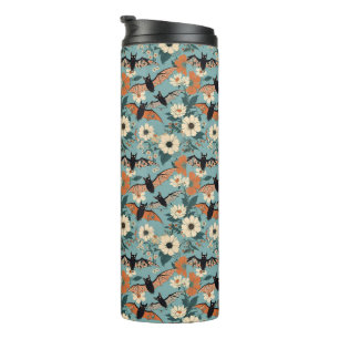 Bouteilles Isothermes Patchwork Floral Chauves-Souris et Fleurs d'Hallow