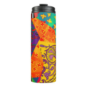 Bouteilles Isothermes Patchwork indien turc festier Mandala