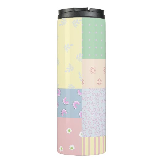 Bouteilles Isothermes Patchwork Pastel (Dos)