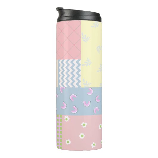 Bouteilles Isothermes Patchwork Pastel (Tourné sur la droite)