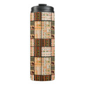 Bouteilles Isothermes Patchwork seamless african ornamental pattern text (Devant)