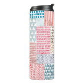 Bouteilles Isothermes Patchwork Style mignon Motif Doodé (Tourné sur la gauche)