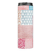 Bouteilles Isothermes Patchwork Style mignon Motif Doodé (Dos)