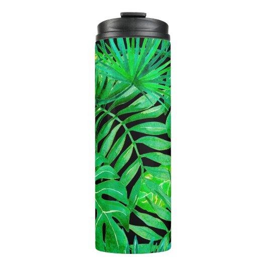 Bouteilles Isothermes Patern sans couture feuille tropicale (Devant)