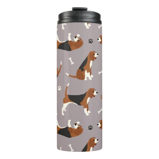 Bouteilles Isothermes Pâtes et os Beagle mignons Gris (Devant)