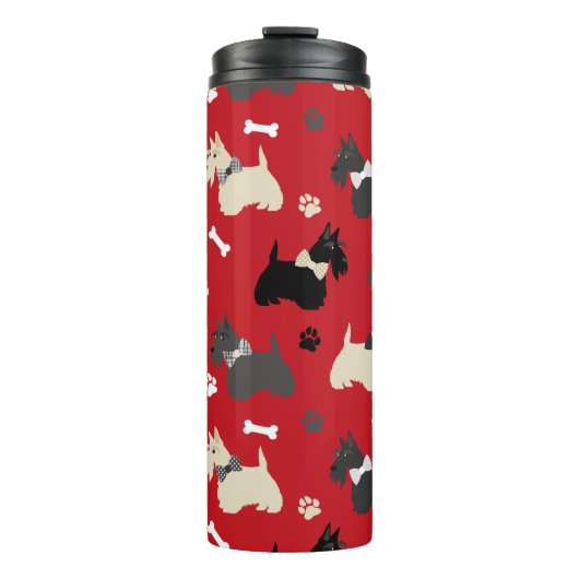 Bouteilles Isothermes Pâtes et os de Terrier écossais (Devant)