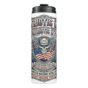 Bouteilles Isothermes Patriotique 1776 Hors Route Crâne Monster Truck Lo