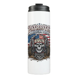 Bouteilles Isothermes Patriotique 1776 Hors Route Crâne Monster Truck Lo