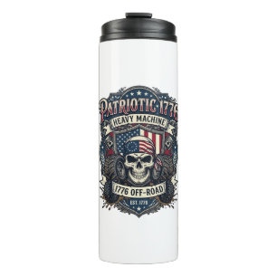 Bouteilles Isothermes Patriotique 1776 Hors Route Crâne Monster Truck Lo