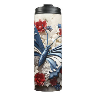 BOUTEILLES ISOTHERMES PATRIOTIQUE ROUGE BLANC BLEUE USA BOUTTERFER