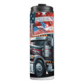 Bouteilles Isothermes Patriotisme dynamique du camion-drapeau américain (Devant)