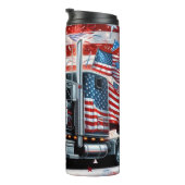 Bouteilles Isothermes Patriotisme dynamique du camion-drapeau américain (Tourné sur la droite)