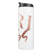 Bouteilles Isothermes Patron de fille | Texte noir or Rose | (Tourné sur la droite)