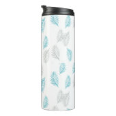Bouteilles Isothermes Pattern Blue & Gray Leaves (Tourné sur la droite)