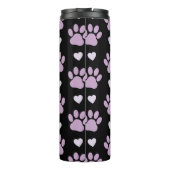 Bouteilles Isothermes Pattern of paws, Dog paws, Lilac paws, Hearts (Dos)