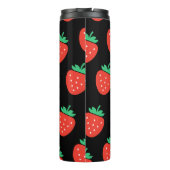 Bouteilles Isothermes pattern strawberries black (Dos)