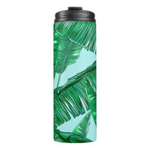 Bouteilles Isothermes Paume tropicale feuilles sans couture vintage patt