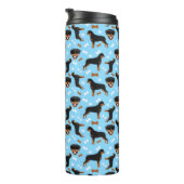 Bouteilles Isothermes Pawprint Motif Rottweiler (Tourné sur la droite)