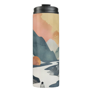 Bouteilles Isothermes Paysage Abstrait de Boho (2)