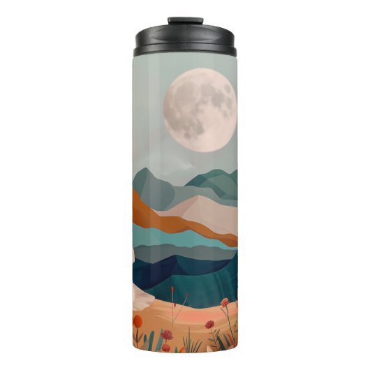 Bouteilles Isothermes Paysage Abstrait de Boho (21) (Devant)