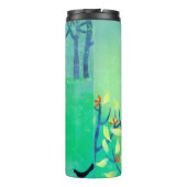 Bouteilles Isothermes Paysage Abstrait vert (Dos)