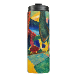 Bouteilles Isothermes Paysage de Kandinsky avec deux peupliers