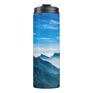 Bouteilles Isothermes Paysage de montagnes brumeuses du matin