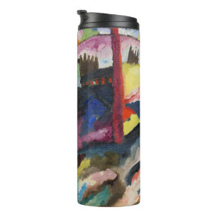 Bouteilles Isothermes Paysage de Wassily Kandinsky avec cheminée d'usine