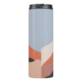 Bouteilles Isothermes Paysage illustrations du milieu du siècle, plan mi (Dos)