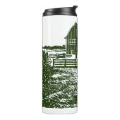 Bouteilles Isothermes Paysage rural maison de ferme de style coupe (Tourné sur la gauche)