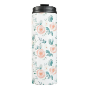 Bouteilles Isothermes Peach Peonies Spring Floral