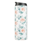 Bouteilles Isothermes Peach Peonies Spring Floral (Tourné sur la droite)