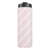 Bouteilles Isothermes Peaches et crème cinq bandes motif (Devant)