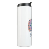 Bouteilles Isothermes Peacock coloré personnalisé (Tourné sur la gauche)