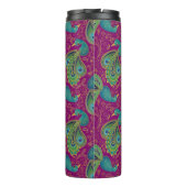 Bouteilles Isothermes Peacock Paisley Royal Pink Fuchsia Monogram (Dos)