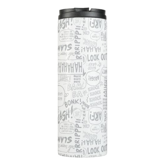 Bouteilles Isothermes PEANUTS | Snoopy on Black White Comics (Dos)