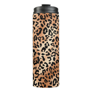 Bouteilles Isothermes peau de léopard. Design élégant de blouse avec léo