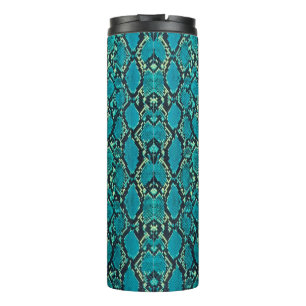 Bouteilles Isothermes Peau de serpent turquoise