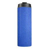 Bouteilles Isothermes peau en cuir bleu texture (Devant)