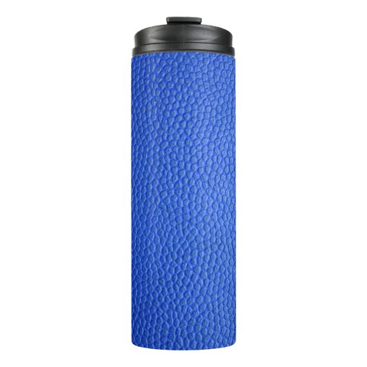 Bouteilles Isothermes peau en cuir bleu texture (Devant)